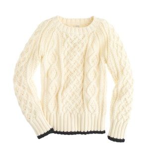 Crewcuts Boys' fishermen's cotton cable sweater